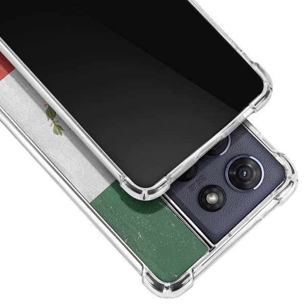 Mexico Flag Distressed Moto G Power 5G (2025) Clear Case