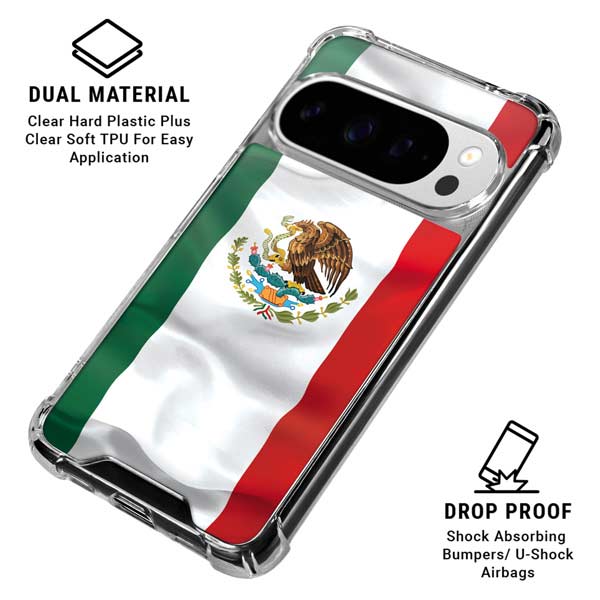 Mexico Flag Google Pixel 10 Pro Clear Case