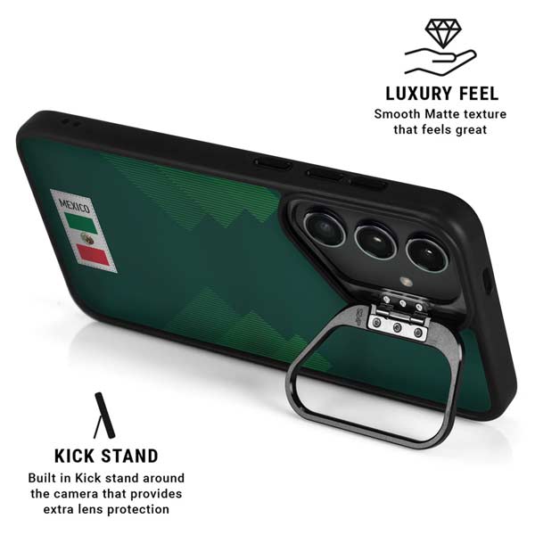 Mexico Soccer Flag Galaxy S26 Plus Kickstand Case