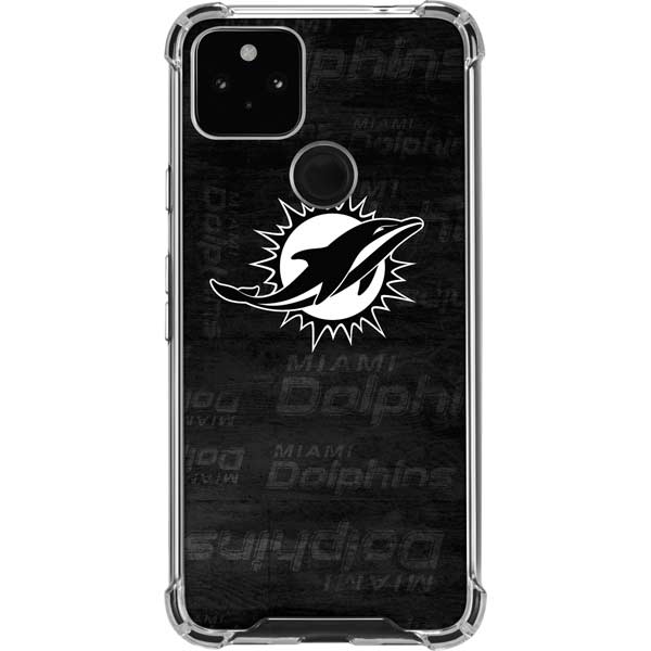 NFL Miami Dolphins Black & White Pixel Cases