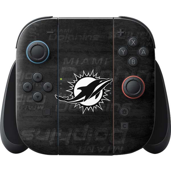 NFL Miami Dolphins Black & White Nintendo Skins