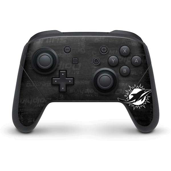 NFL Miami Dolphins Black & White Nintendo Skins