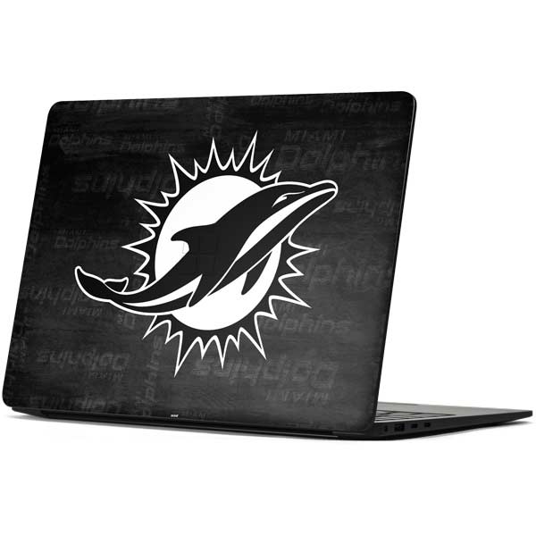 NFL Miami Dolphins Black & White Surface Laptop 7 13.8in Skin