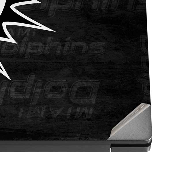 NFL Miami Dolphins Black & White Dell XPS Skin
