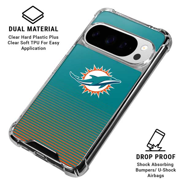 NFL Miami Dolphins Breakaway Google Pixel 10 Pro Clear Case