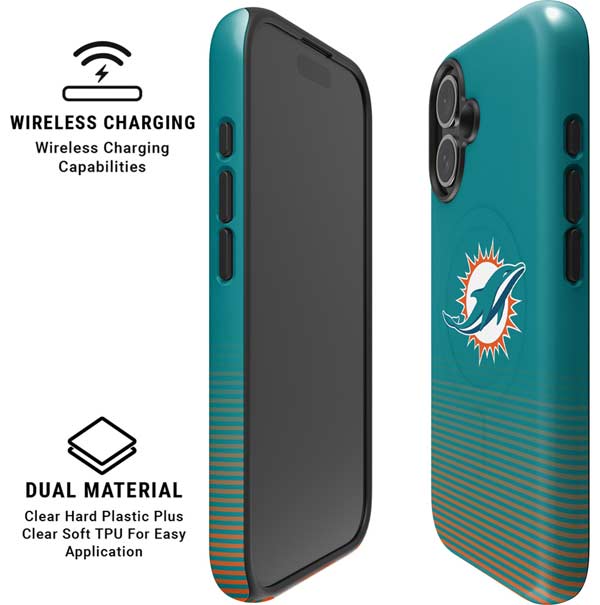 NFL Miami Dolphins Breakaway iPhone 16 Magsafe Impact Case