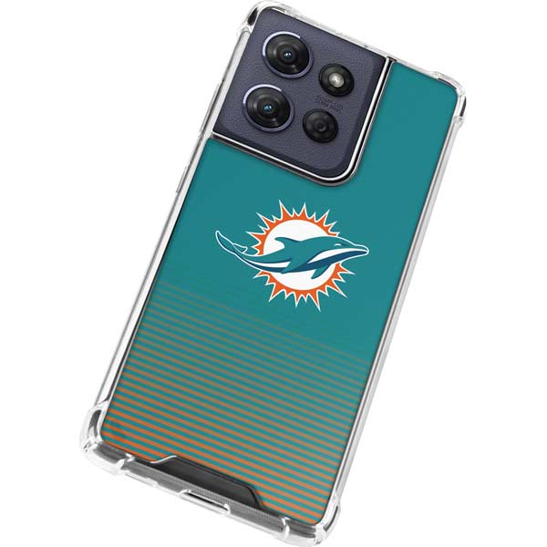 NFL Miami Dolphins Breakaway Moto G 5G (2025) Clear Case