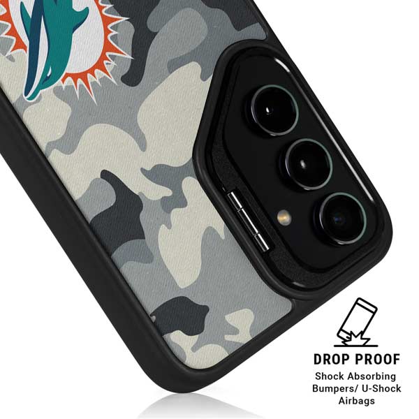 NFL Miami Dolphins Camo Galaxy S26 Plus Kickstand Case