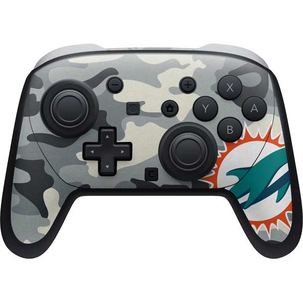 NFL Miami Dolphins Camo Nintendo Skins