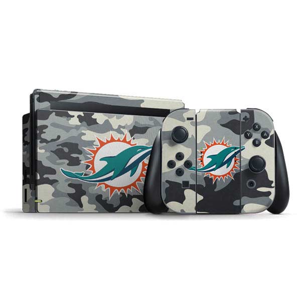 NFL Miami Dolphins Camo Nintendo Skins