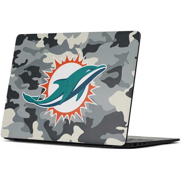 NFL Miami Dolphins Camo Surface Laptop 7 13.8in Skin