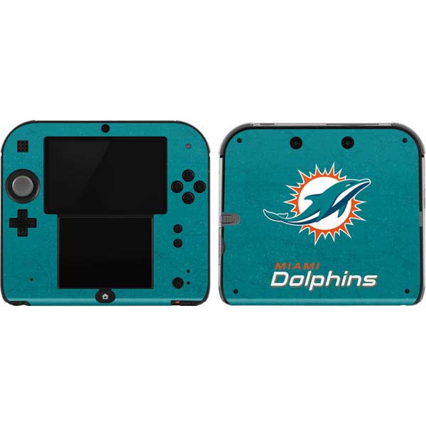 NFL Miami Dolphins Distressed- Aqua Nintendo Skins
