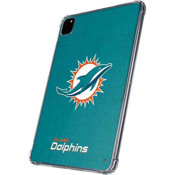 NFL Miami Dolphins Distressed- Aqua iPad Pro 11in (2024) Clear Case