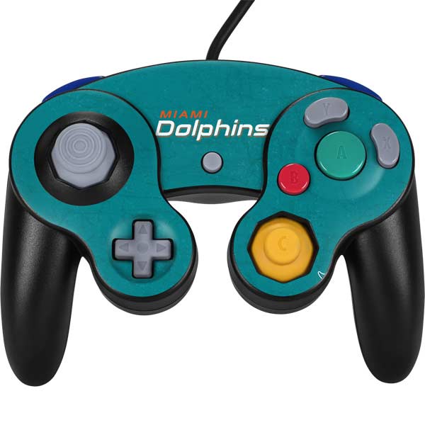 NFL Miami Dolphins Distressed- Aqua Nintendo Skins