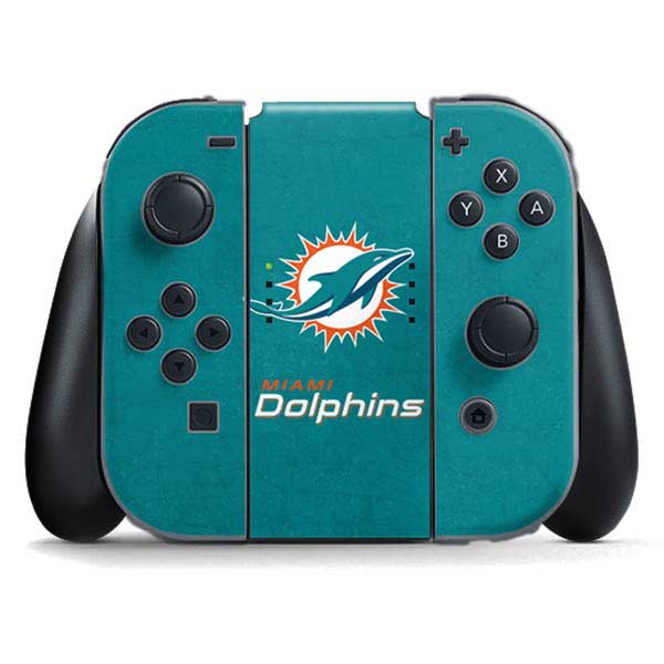 NFL Miami Dolphins Distressed- Aqua Nintendo Skins
