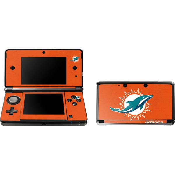NFL Miami Dolphins Distressed- Orange Nintendo Skins