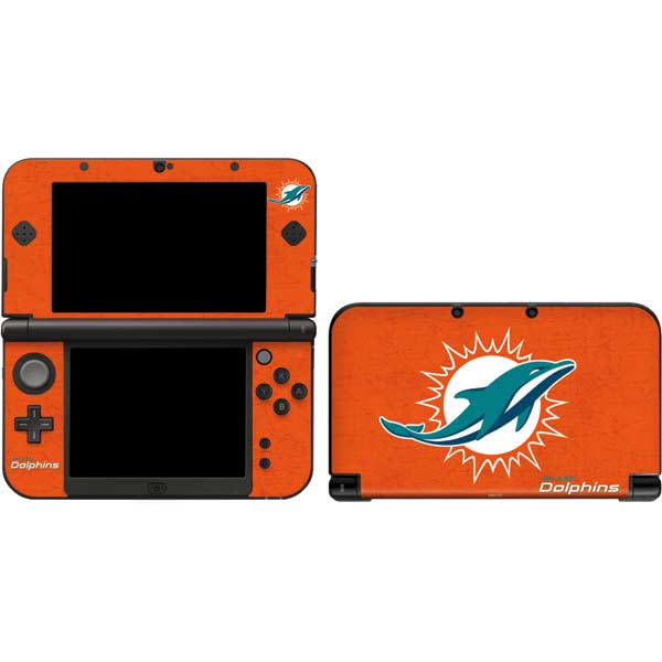 NFL Miami Dolphins Distressed- Orange Nintendo Skins