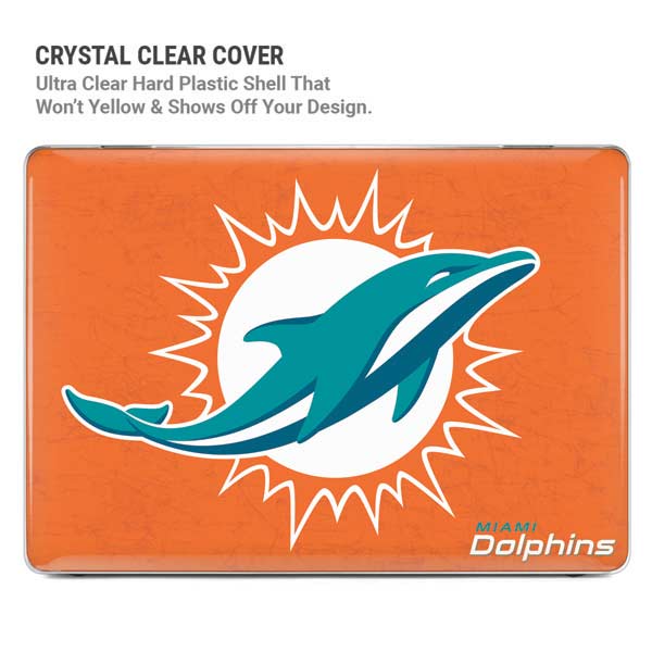 NFL Miami Dolphins Distressed- Orange MacBook Pro 14in (2021-24) Case plus Skin