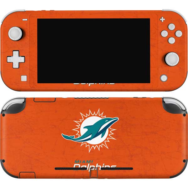 NFL Miami Dolphins Distressed- Orange Nintendo Skins