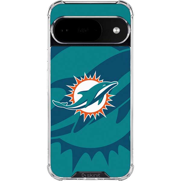 NFL Miami Dolphins Double Vision Google Pixel 10 Clear Case