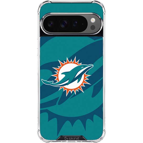 NFL Miami Dolphins Double Vision Google Pixel 10 Pro XL Clear Case
