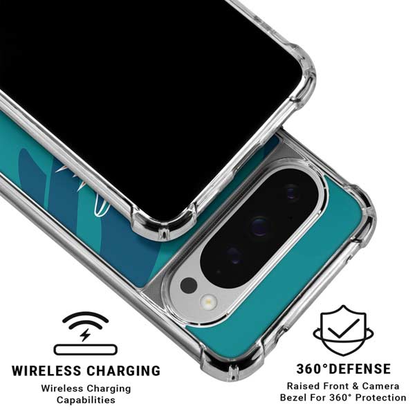 NFL Miami Dolphins Double Vision Google Pixel 10 Pro XL Clear Case