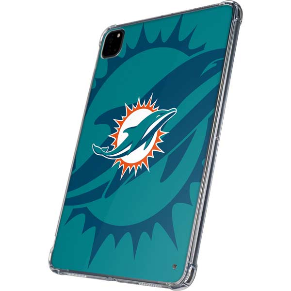 NFL Miami Dolphins Double Vision iPad Pro 11in (2024) Clear Case