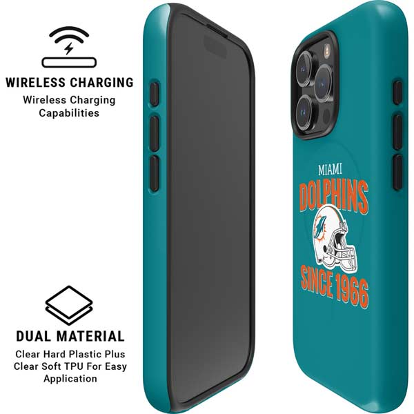 NFL Miami Dolphins Helmet iPhone 16 Pro Magsafe Impact Case