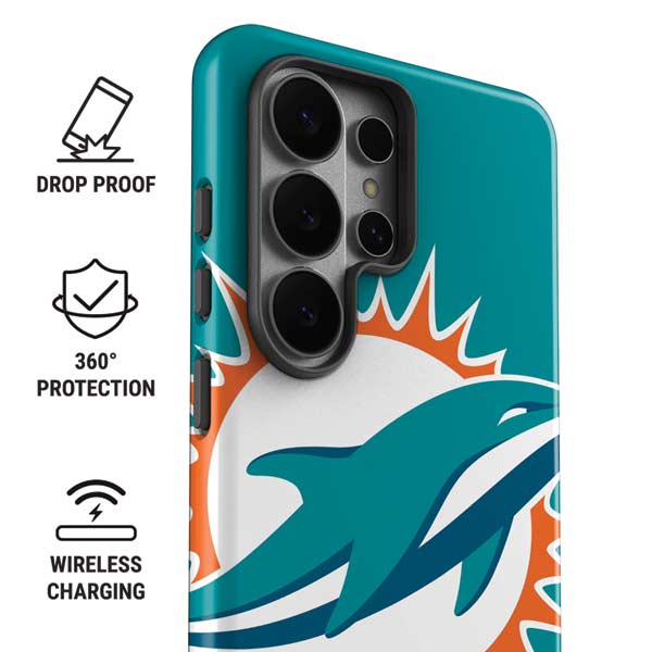 NFL Miami Dolphins Large Logo Galaxy S26 Ultra Impact Case