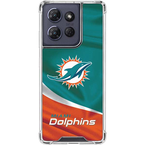 NFL Miami Dolphins Moto G 5G (2025) Clear Case