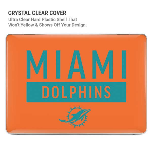 NFL Miami Dolphins Orange Performance Series MacBook Pro 14in (2021-24) Case plus Skin