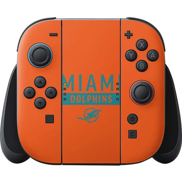 NFL Miami Dolphins Orange Performance Series Nintendo Skins