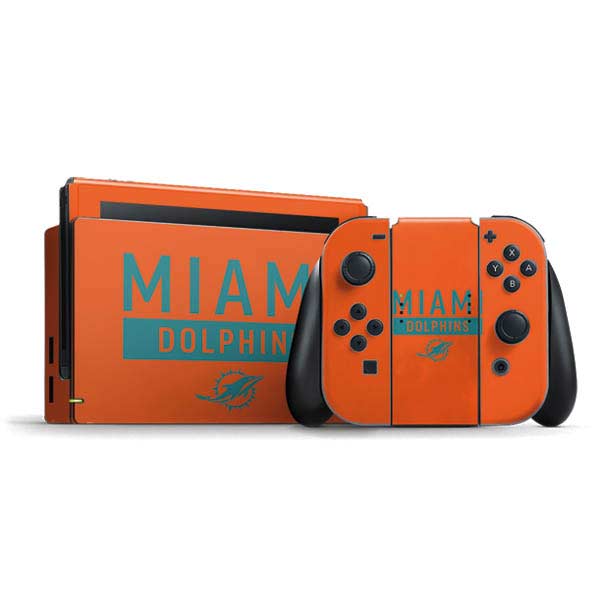 NFL Miami Dolphins Orange Performance Series Nintendo Skins