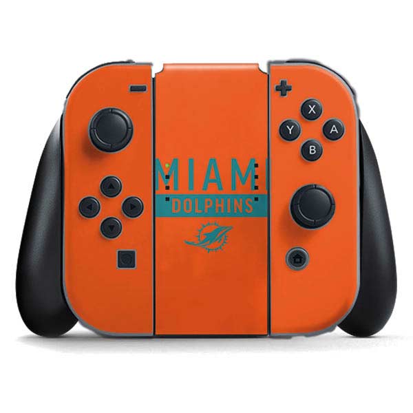 NFL Miami Dolphins Orange Performance Series Nintendo Skins