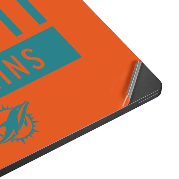 NFL Miami Dolphins Orange Performance Series Surface Laptop 7 15in Skin
