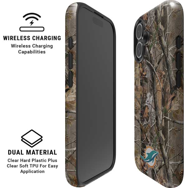 NFL Miami Dolphins Realtree AP Camo iPhone 16 Plus Magsafe Impact Case
