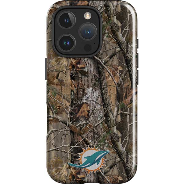 NFL Miami Dolphins Realtree AP Camo iPhone 16 Pro Max Magsafe Impact Case