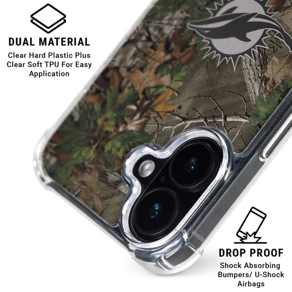 NFL Miami Dolphins Realtree Xtra Green Camo iPhone 17 MagSafe Case
