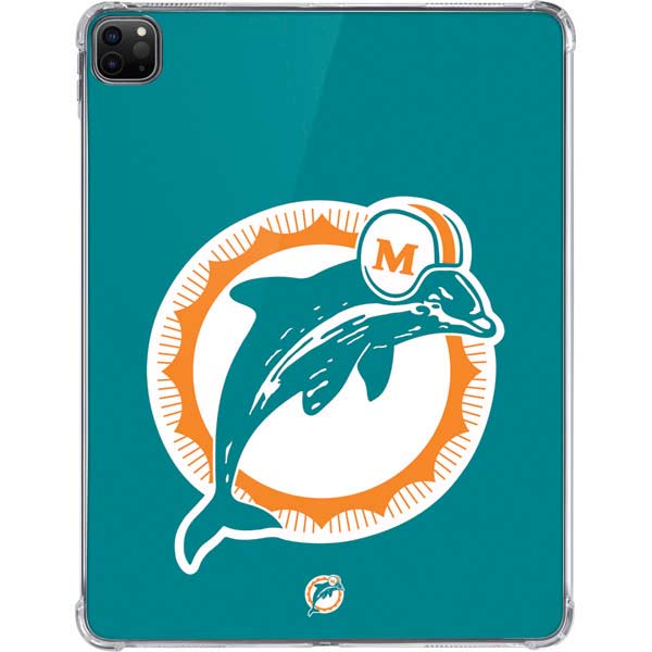 NFL Miami Dolphins Retro Logo iPad Pro 11in (2024) Clear Case