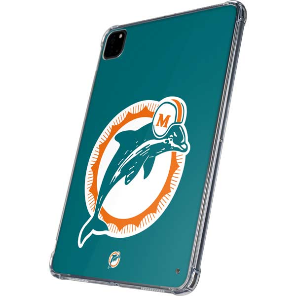 NFL Miami Dolphins Retro Logo iPad Pro 11in (2024) Clear Case