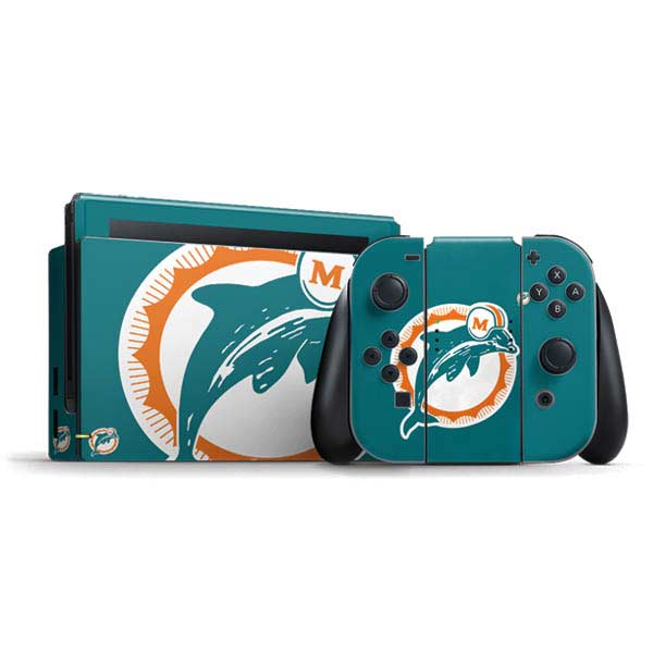 NFL Miami Dolphins Retro Logo Nintendo Skins