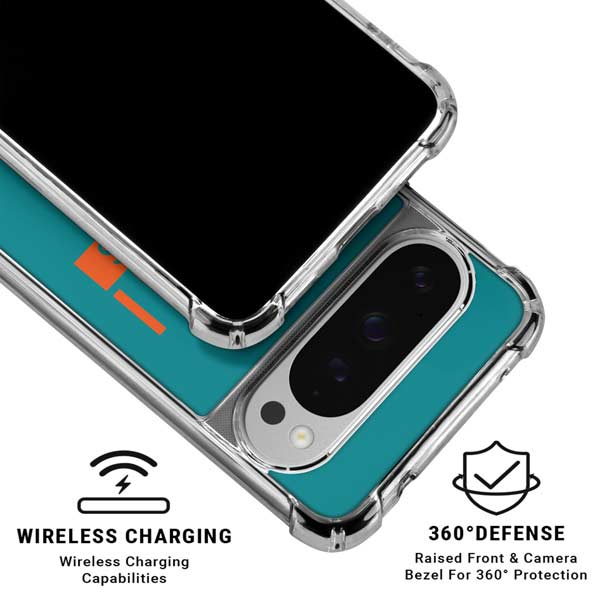 NFL Miami Dolphins Teal Performance Series Google Pixel 10 Pro Clear Case