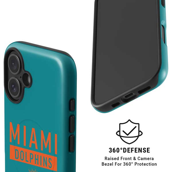 NFL Miami Dolphins Teal Performance Series iPhone 16 Magsafe Impact Case