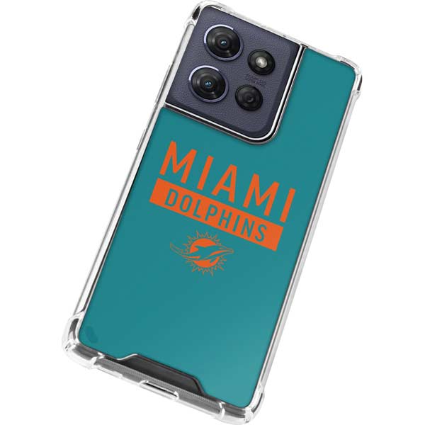 NFL Miami Dolphins Teal Performance Series Moto G 5G (2025) Clear Case