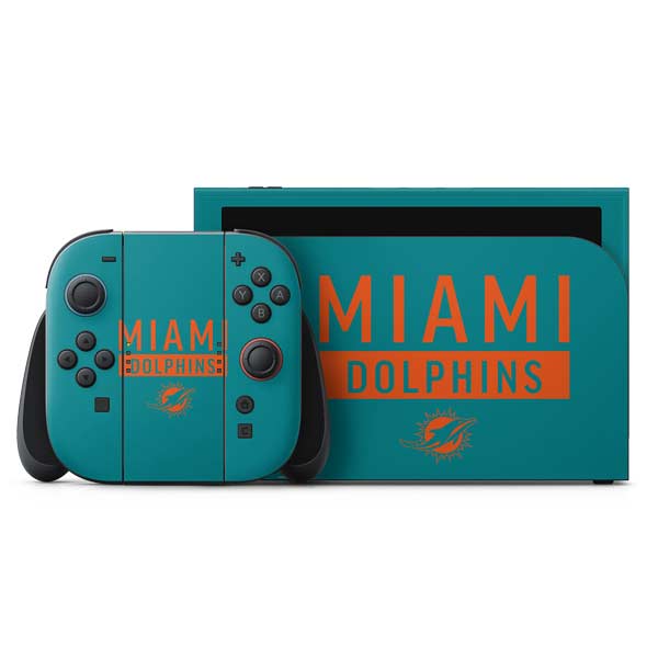 NFL Miami Dolphins Teal Performance Series Nintendo Switch 2 (2025) with Joy-Con Skin