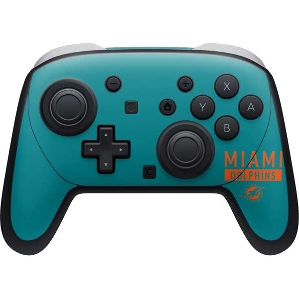 NFL Miami Dolphins Teal Performance Series Nintendo Skins