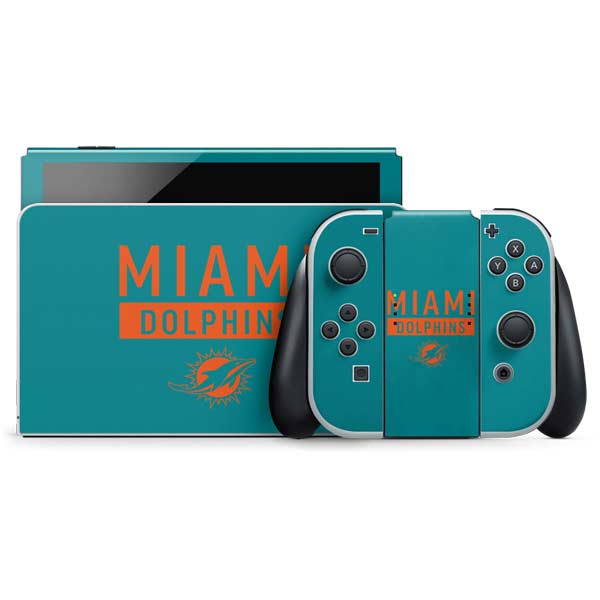 NFL Miami Dolphins Teal Performance Series Nintendo Skins
