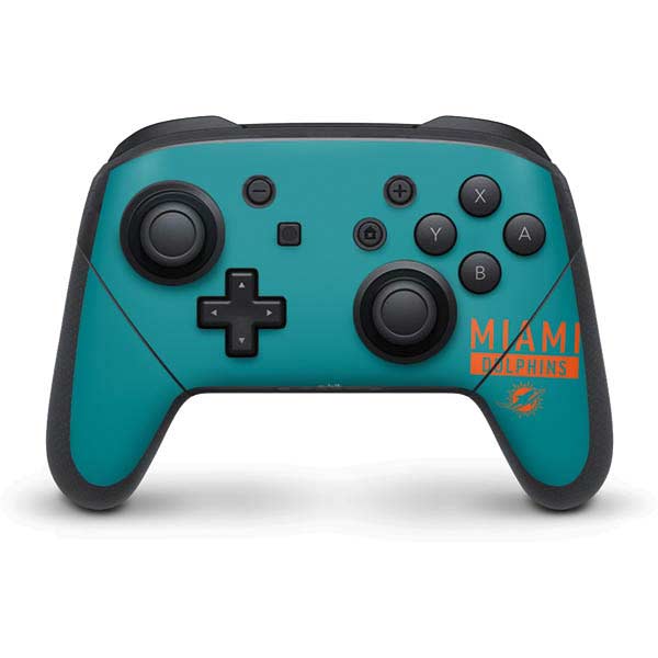 NFL Miami Dolphins Teal Performance Series Nintendo Skins