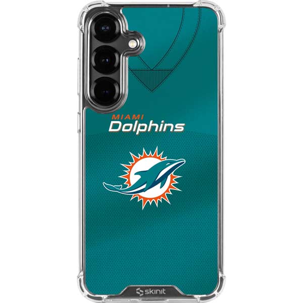 NFL Miami Dolphins Team Jersey Galaxy S26 Plus Clear Case