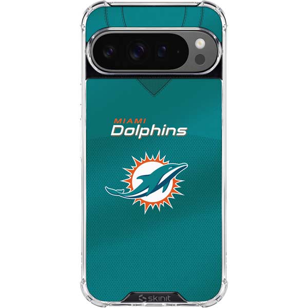 NFL Miami Dolphins Team Jersey Google Pixel 10 Pro XL Clear Case